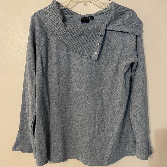 Rafaella Boatneck Collar Lightweight Sweater - Picture 1 of 6
